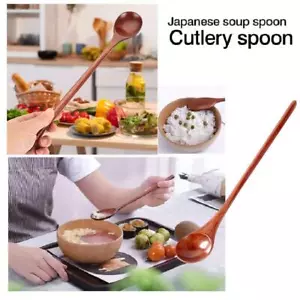 Holzlöffel zum Kochen Honig Tee Kaffee Rührlöffel Honig langer Griff 1 Stück - Bild 1 von 11