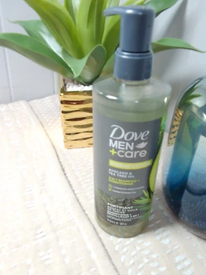 Champú Dove Men +Care 2 en 1 + acondicionador aguacate y aceite de árbol de té 17,5 FL OZ Foto 1 de 3
