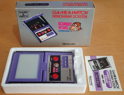 Donkey Kong Circus Nintendo Gioco e Orologio Panorama Schermo Condizioni da Collezione - Immagine 1 di 4