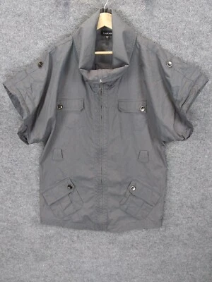 Chaqueta Bebe Mujer 4 Gris Manga Corta Algodón Concha Cremallera Completa Castle Rock Foto 1 de 4