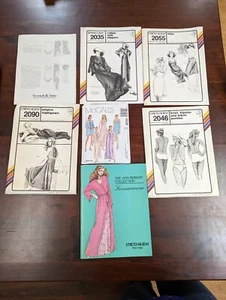 Vintage Uncut Ann Person Stretch And Sew Lingerie Nightie Caftan Pattern Lot - Picture 1 of 5