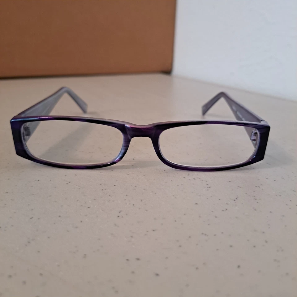 Gafas de lectura Foster Grant +1,50 Suzanna TG0910 negro púrpura ovalado R-62 Foto 1 de 4