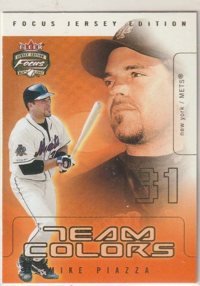 2003  FLEER FOCUS  TEAM COLORS   MIKE PIAZZA    NM/MT  INV 5,375 - Image 1 of 1