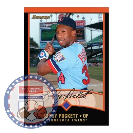 Juego Throwback Thursday 2022 #17 2001 Tarjeta Bowman #51 Kirby Puckett Twins Foto 1 de 1