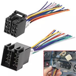 16 Pin Radio ISO Wire Harness Adapter for Peterbilt Freightliner Stereo JVC Sony - Picture 1 of 13