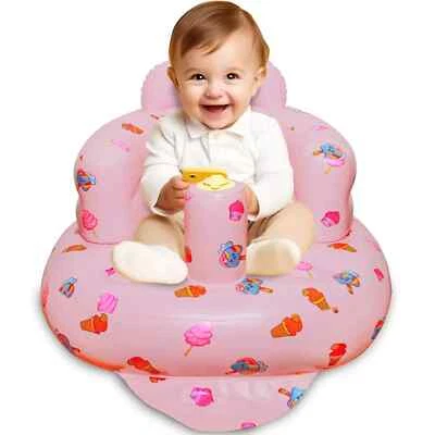 Inflatable Baby Seat for Babies 3-36 Months Built-In Air Pump Toddler Floor Seat - Image 1 of 4
