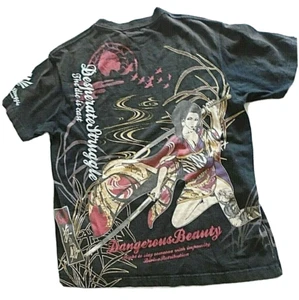 Vintage Divine Retribution Graphic T-Shirt Female Samuri Herren Gr. L schwarz - Bild 1 von 10
