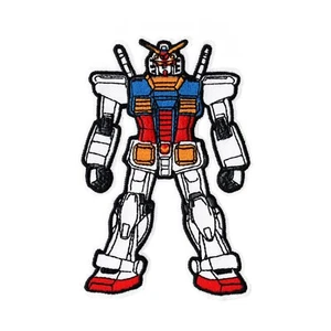 RX-78-2 Gundam Mecha Embroidered Iron On Patch Classic Japanese Anime Badge - Picture 1 of 2