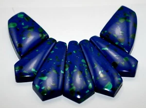 Azurit Malachit Sediment Türkis CABOCHON 7-TEILIGES Perlen Set Imperial Jaspis - Bild 1 von 10