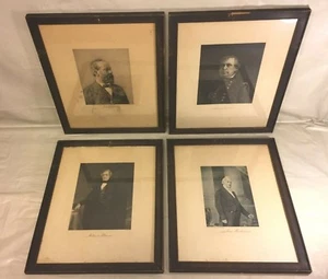3 litografías antiguas de los presidentes Taylor Fillmore Buchanan - Imagen 1 de 10