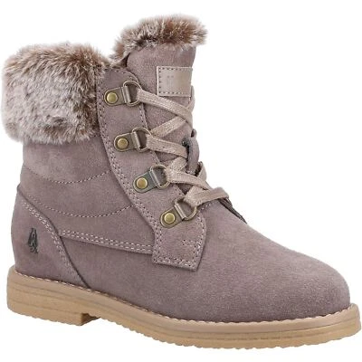 Hush Puppies MINI FLORENCE Grey Cow Suede Female Childrens Boots - Image 1 of 4