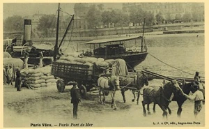 Neuauflage alte Postkarte - Paris Seehafen - Petits Métiers / Paris - M148 - Bild 1 von 1
