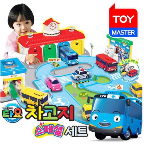 Little Bus Tayo GARAGE SPECIAL SET-Central Garage, Car Wash, Gas Station & Songs