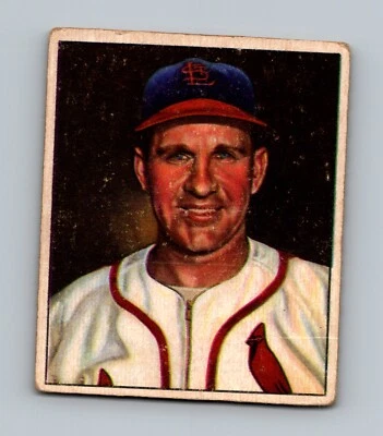 1950 Bowman #35 Enos Slaughter GD-VG St. Louis Cardinals HOF Baseball Card - Image 1 of 2