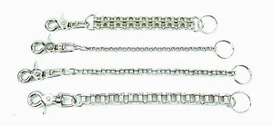Bike Chain Bikers Wallet Chain Key Chain Silver Steel Motorcycle Punk Gothic - Picture 1 of 8