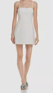 $130 French Connection Women's White Sweetheart Mini Curve Sheath Dress Size 2 - Picture 1 of 2