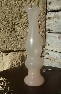 Vase à collerette en verre rose hauteur 23 cm - Imagen 1 de 4