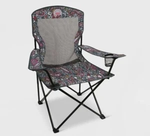 Lot of (2) Coleman Broadband Vera Bradley Mesh Quad Chair ~ NEW Flower Paisley - Picture 1 of 4