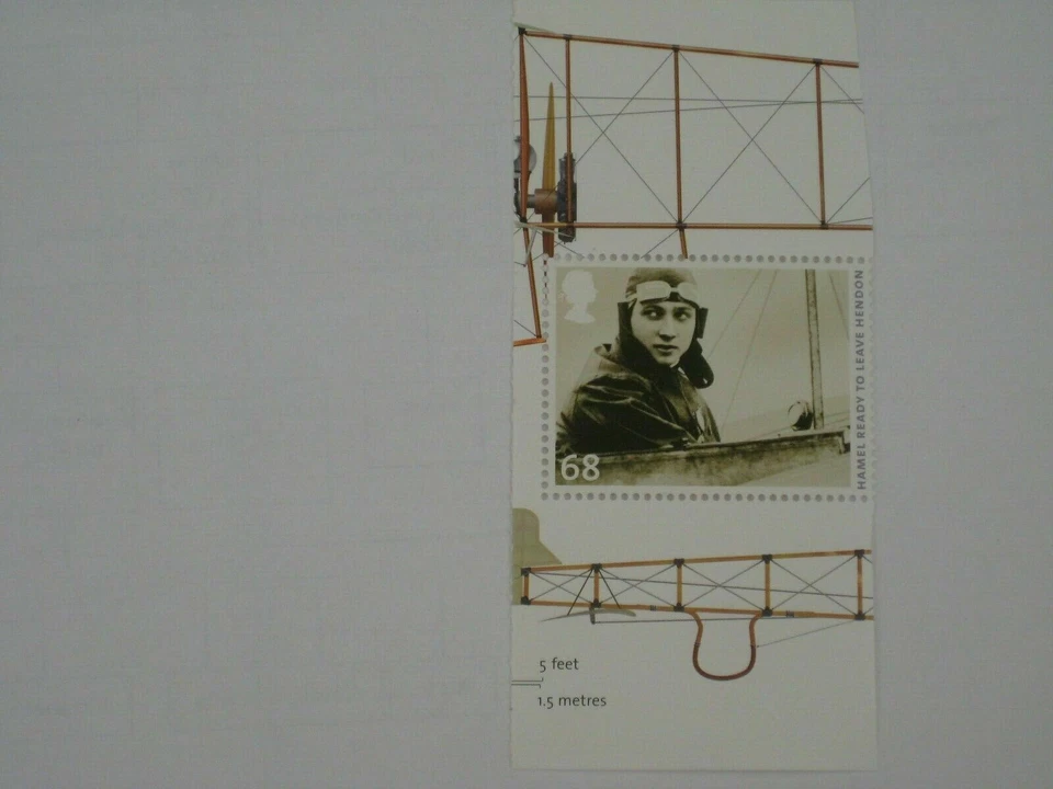 Folleto de prestigio postal aéreo DY2 2011 sello único 68p SG 3217 como nuevo Foto 1 de 1