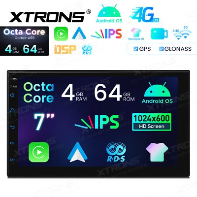 XTRONS 7" IPS Android 14 DSP Double 2 DIN 64G Autoradio GPS Navi WiFi Navigation - Bild 1 von 4