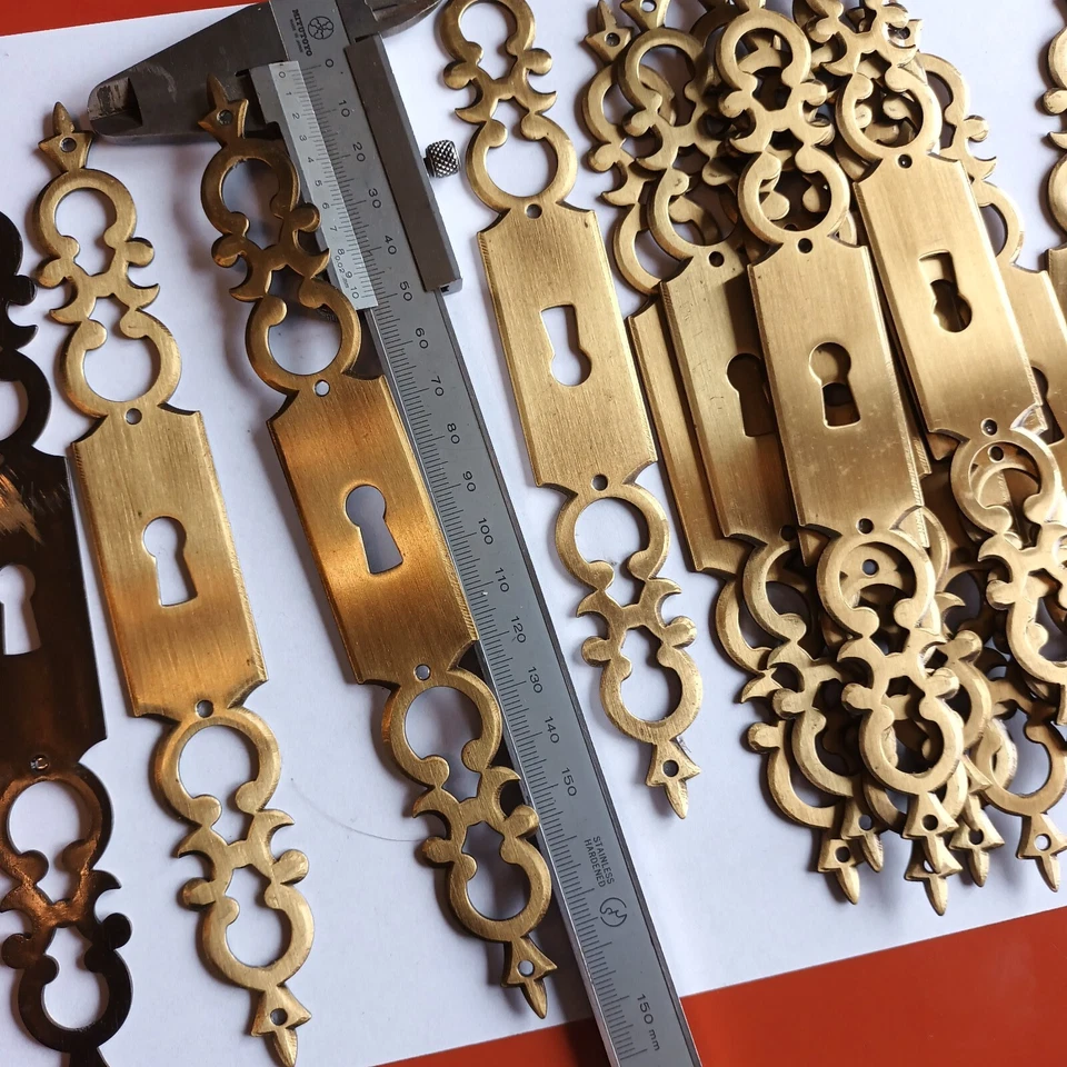 Entrée De Serrure Régence en Bronze  Vieilli  19 CM  - Photo 1/3