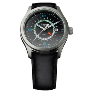Reloj de cuarzo para hombre Traser P59 Aurora GMT antracita/gris 107231 - Imagen 1 de 1