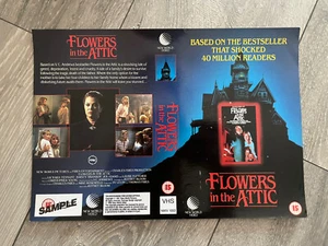 FLOWERS IN THE ATTIC - NEW WORLD VIDEO - VHS TAPE COVER - BIG  BOX - Picture 1 of 1