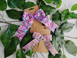 ❤️ Handmade 2.5" 4" Large Taylor Swift 3D Print Ribbon Hair Clip Bow Bobble - Picture 1 of 6