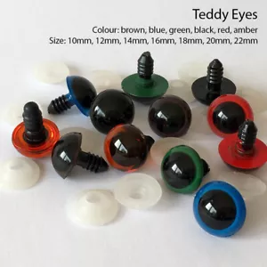 5 Pairs Safety Eyes Teddy Bear Making Soft Stuffed Toys Animal Dolls DIY - Picture 1 of 8