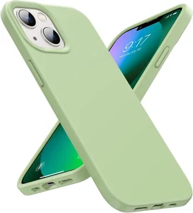 For iPhone 13 Mini Case, Shockproof Liquid Silicone Protective Case Matcha Green - Picture 1 of 6