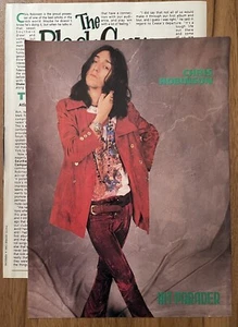 Vintage Black Crowes Chris Robinson Magazine Article and Pinup - Picture 1 of 1