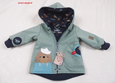 niciart design ♥ SOFTSHELL JACKE ♥SOFTSHELJACKE♥WETTERJACKE♥ altmint WALROSS - Bild 1 von 4