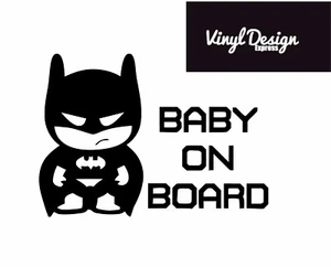 Batman bambino a bordo auto finestrino adesivo vinile - Foto 1 di 3