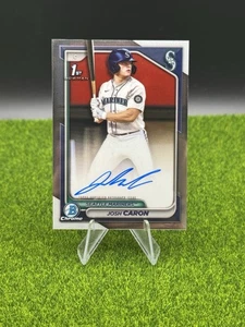 Bowman Draft Josh Caron 2024 cromado automático Seattle Mariners #CPA-JCA 1st Prospect - Imagen 1 de 2