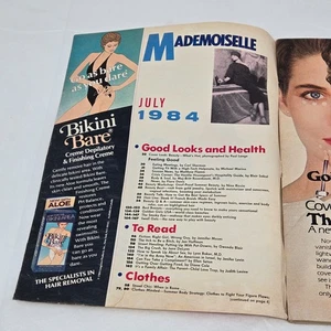 VINTAGE MADEMOISELLE MAGAZINE JULY 1984 FASHION MISSING COVER - Foto 1 di 6