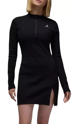 Nike Jordan женский размер XS - Jordan 1/2 молнии длинным рукавом вязаное платье - Изображение 1 из 4