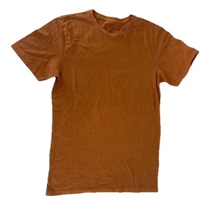 Cotton:On Men's Organic Regular Fit Crew T-Shirt 100% Cotton Orange Size S NEW - Picture 1 of 6