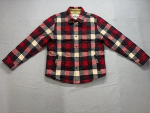 Woolrich Mens Jacket L Multicolor Plaid Flannel Collared Long Sleeve Winter - Picture 1 of 21