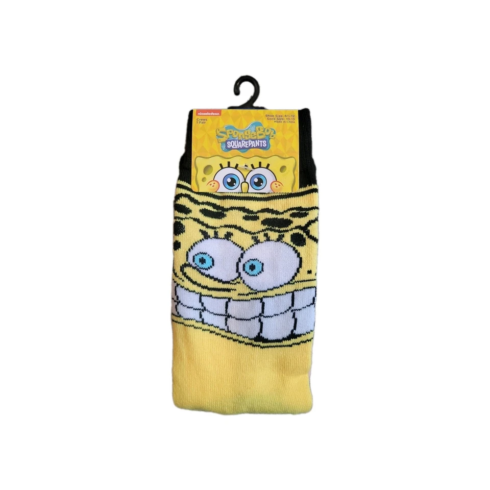 Medias Extrañas, Unisex, Póster de Bob Esponja, Calcetines Crew, Novedad Crazy Talla 6-13 Foto 1 de 1