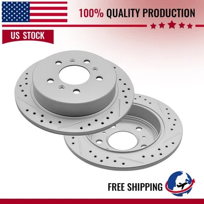Rear Brake Disc Rotors Set For Uplander Pontiac Montana Grand Prix 2004 - 2008 - Image 1 of 4