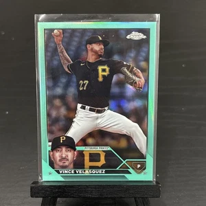 2023 Topps Chrome Update #USC109 Vince Velasquez /199 Aqua Refractor - Picture 1 of 3