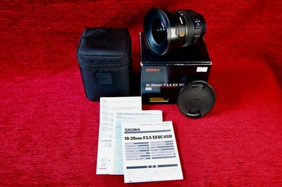 Sigma 10mm-20mm F3.5 EX DC Lens Canon EF Fit Excellent Condition & Boxed - Image 1 of 4