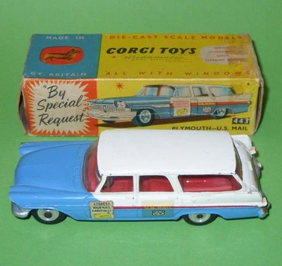 Corgi / 443 Plymouth Sports Suburban US Mail Station Wagon / Boxed - Image 1 of 4