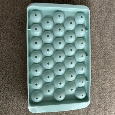 Ice Cube Tray with Lid , 33 Grids Ice Ball Maker Mould Round Easy Release UK - Image 1 of 4