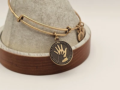 ALEX & ANI Gold Mothers Love Charm Bangle Bracelet 💫 - Image 1 of 4