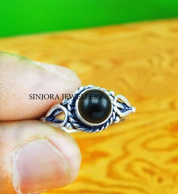 Anello regalo fatto a mano in argento sterling 925 con pietra preziosa... - Immagine 1 di 4