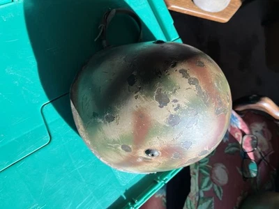 Original Segunda Guerra Mundial Segunda Guerra Mundial Ejército Italiano M33 Casco Memorabilia Militar  Foto 1 de 4