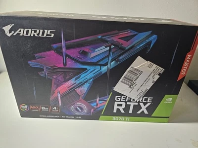 Gigabyte RTX 3070 Ti AORUS Master 8GB 256-Bit GDDR6X PCI-E 4.0 GPU NEVER USED! - Image 1 of 4