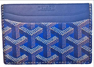 Luxurious blue leather card case | New in box | Compact & noble - Bild 1 von 3