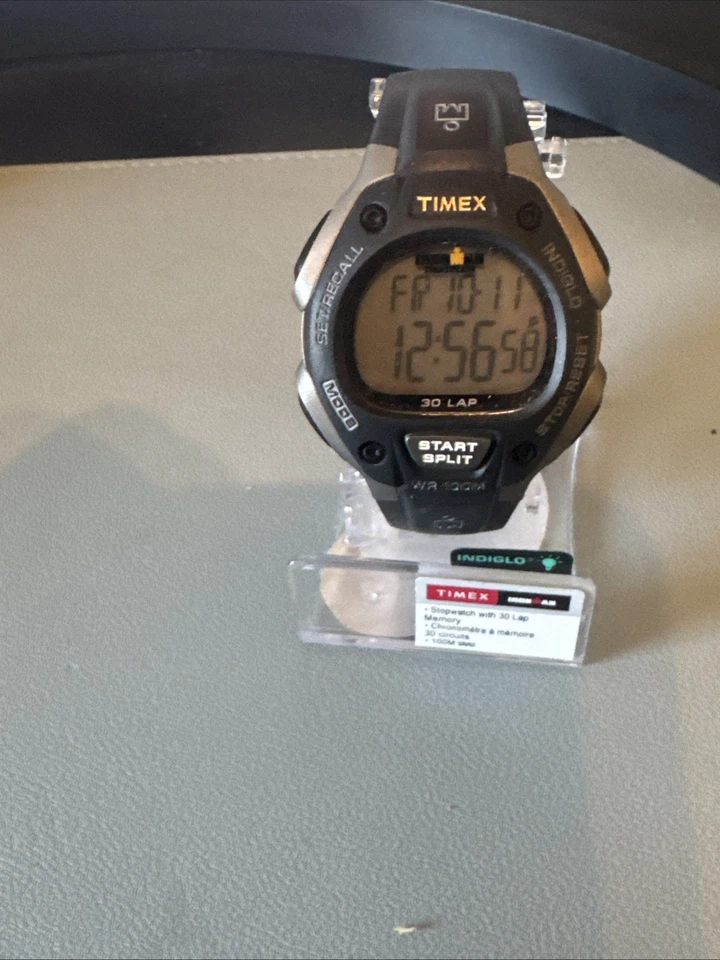 Timex T5K821, Men's Ironman 30-Lap Resin Watch, Alarm, Indiglo, Chronograph, NEW - Image 1 of 1